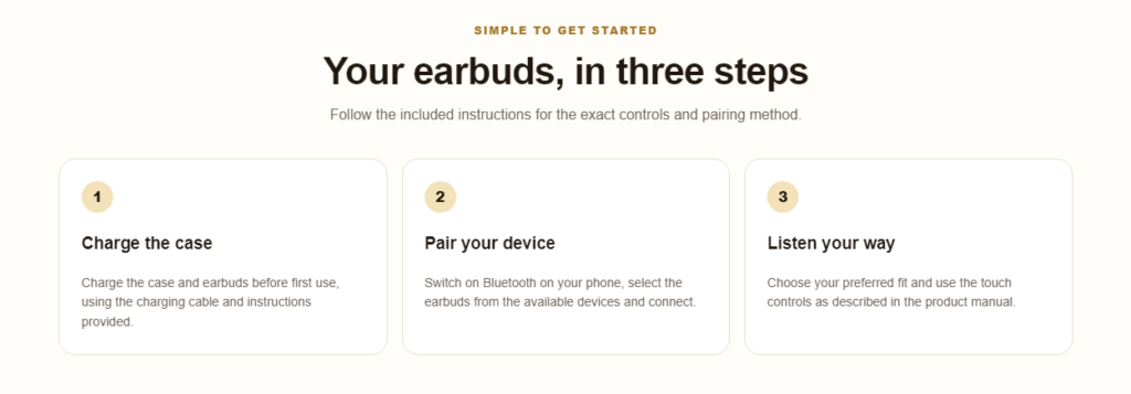 gold 3 in 1 wireless earbuds everyday sound your style 10 16 2026 04 47 pm